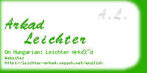arkad leichter business card
